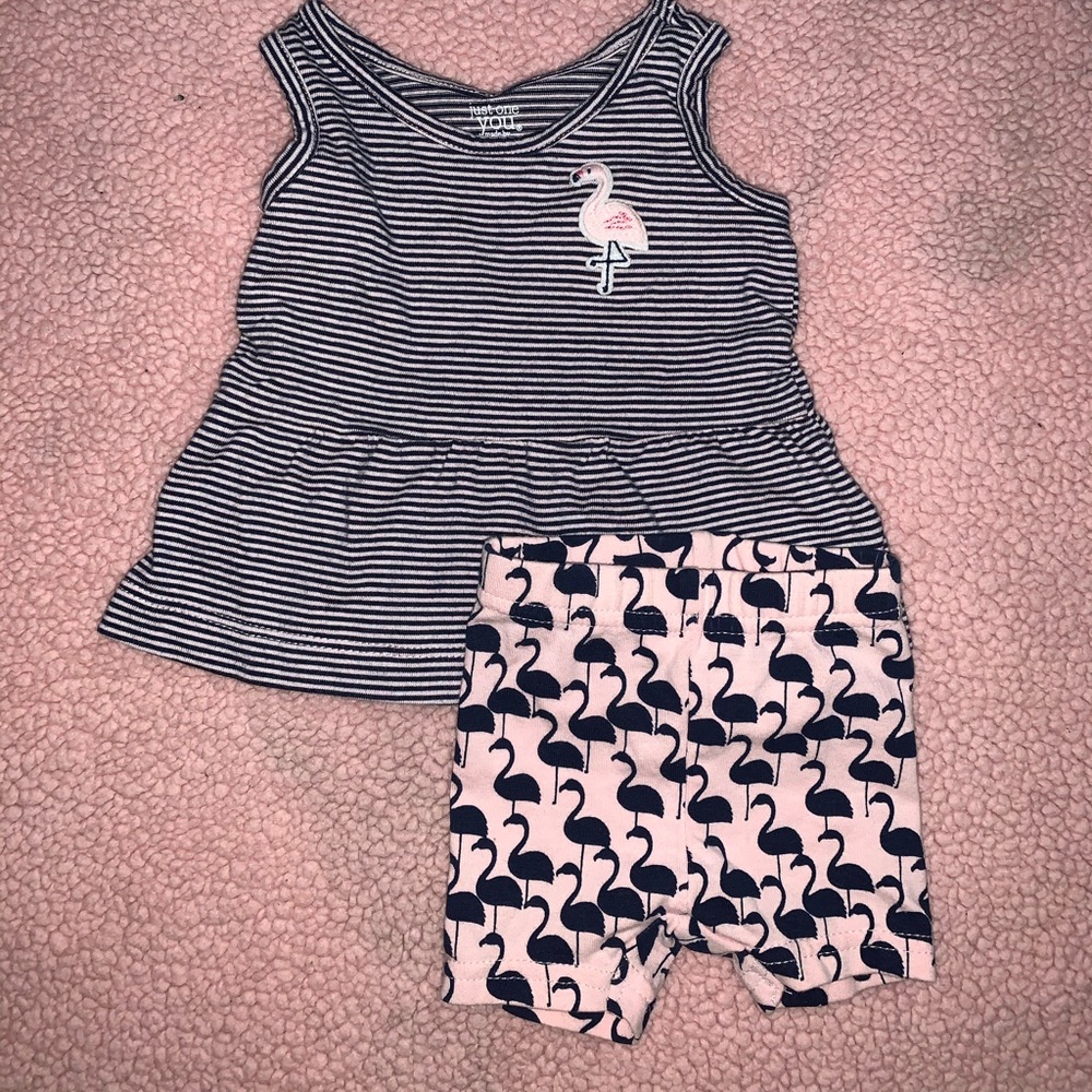 Flamingo Tank and Capris